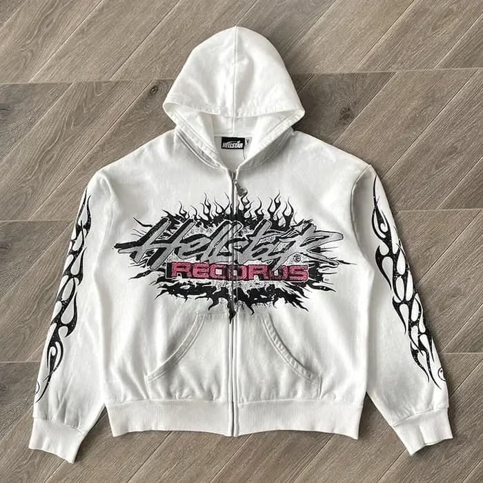 Sweat à capuche en polaire HS Flame Glitter Zip-Up Glitter