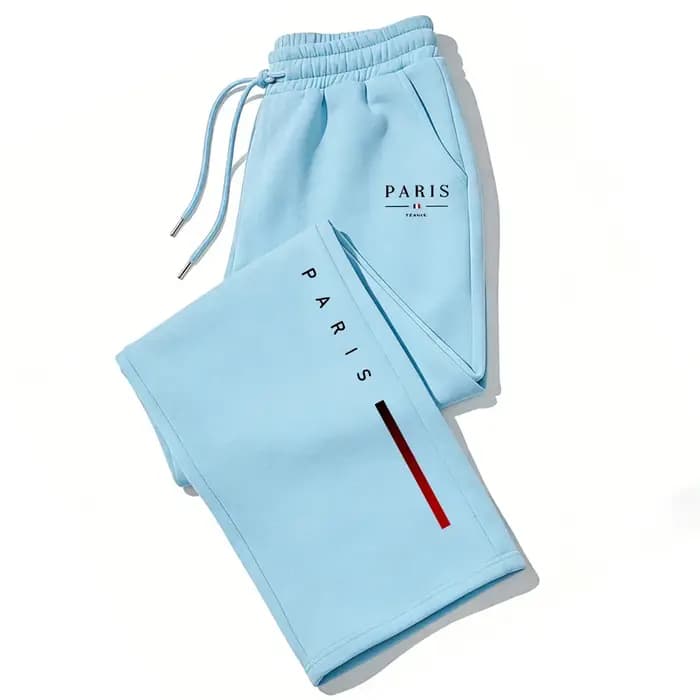 Pantalon large imprimé PARIS