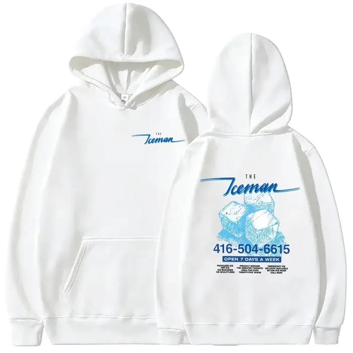 Nouveau sweat-shirt à capuche graphique de l'album ICEMAN du rappeur Drake