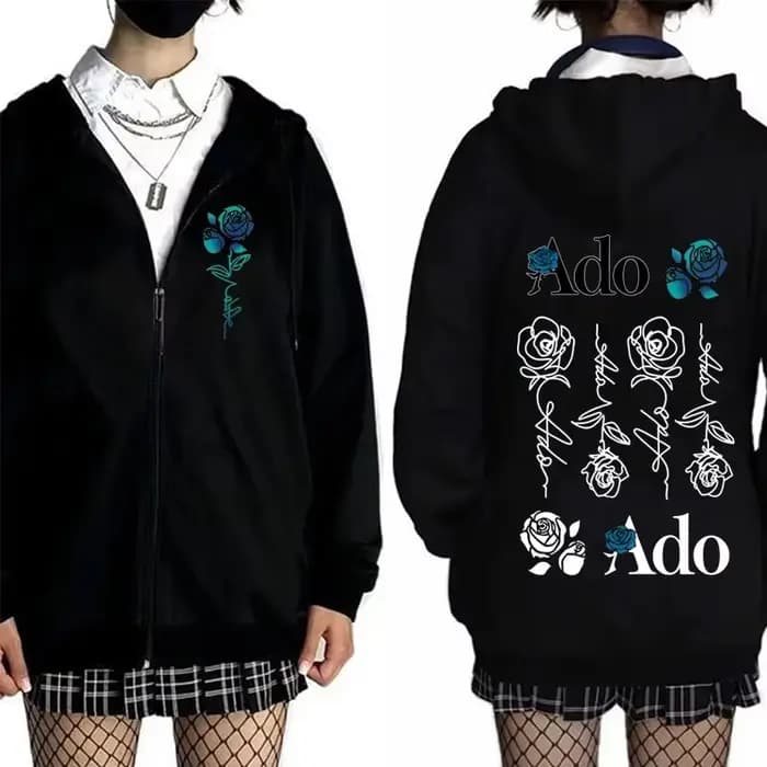 Ado World Tour 2025 Hibana sweat à capuche avec fermeture éclair hommes femmes vêtements mode Style