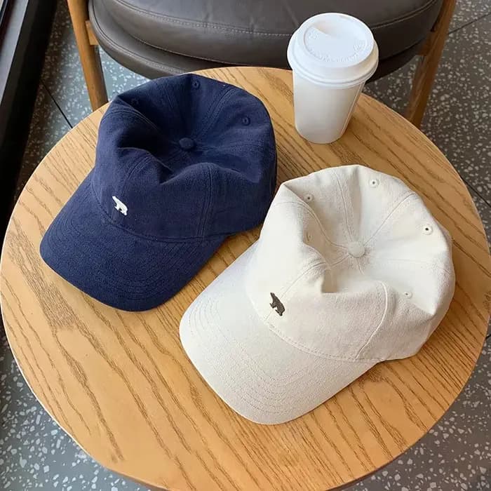 Casquette de baseball brodée ours polaire