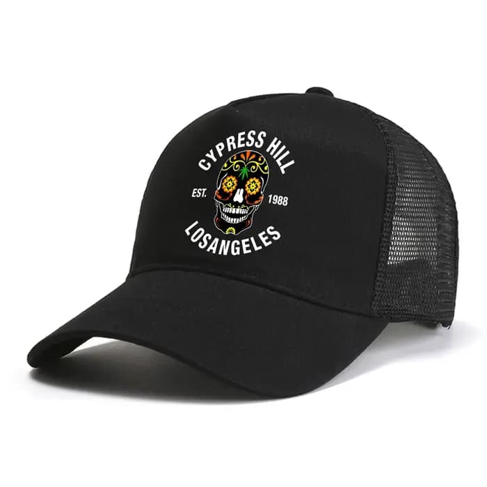 Casquette de baseball Cypress Hill - LA 1988 avec imprimé Sugar Skull