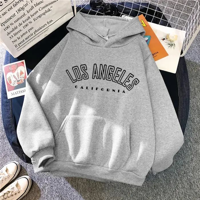 Los Angeles sweats à capuche lettre impression