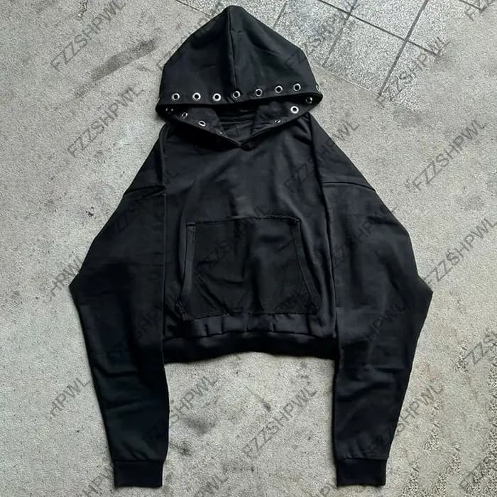 Sweat-shirt à capuche Hip Hop Y2K