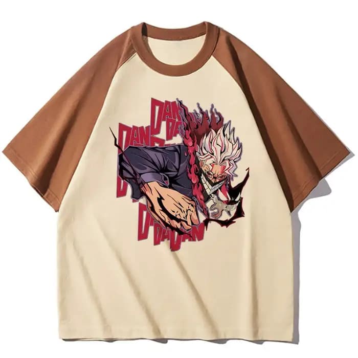 Dandadan t-shirt femme graphique anime streetwear chemise punk confortable psychédélique hip hop université pastel numérique coloré