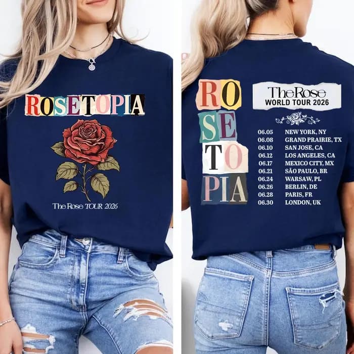 T-shirt K-pop The Rose avec impression double face