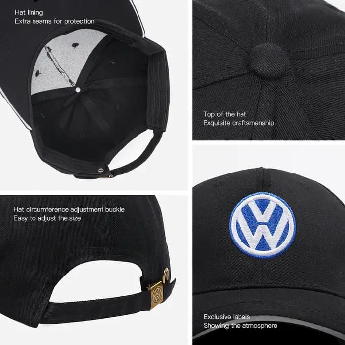 Casquette de baseball avec logo de voiture Volkswagen