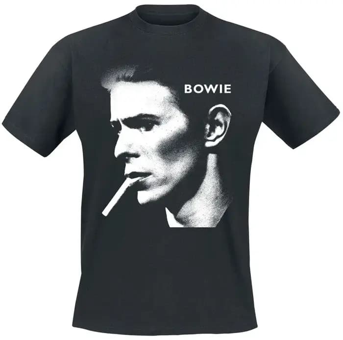 T-shirt imprimé David Bowie pour hommes et femmes