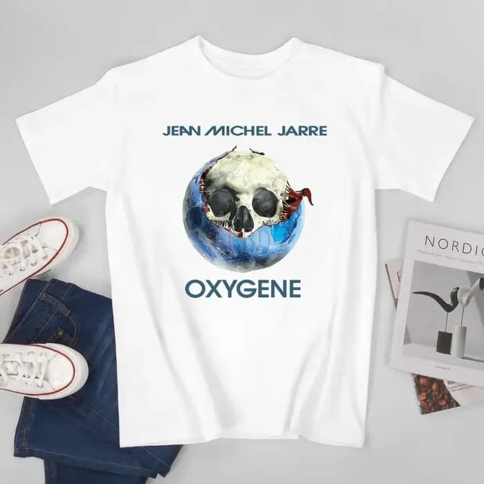 T-shirt à manches courtes et col rond pour homme, haut décontracté, élégant et confortable, omega MICHEL JARRE Oxygene, nouveauté été 2024
