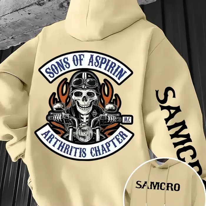 Sweat-shirt à capuche à motifs gothiques pour hommes