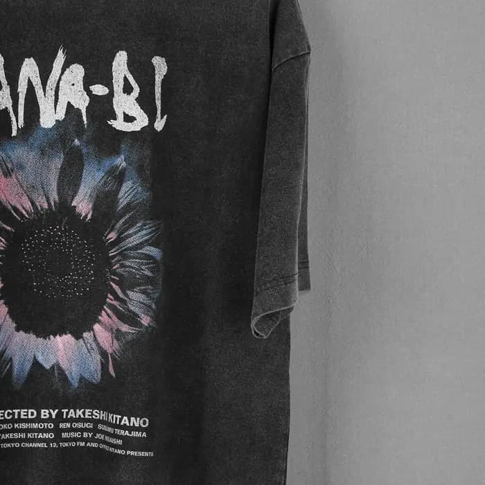Hana-Bi T-Shirt travaux d'incendie film japonais Takeshi Kitano Sonatine une scène à la mer été coton