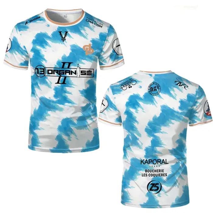 Maillot de sport à séchage rapide JUL Marseille Rap 3D Print 13 Organize Hip Hop Football pour homme