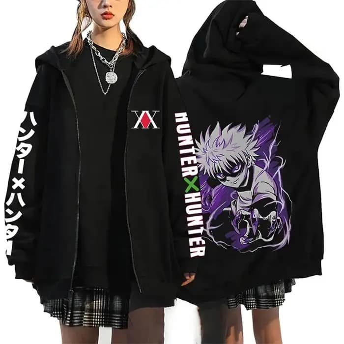 Sweat à capuche Anime Hunter X Hunter Killua Zoldyck