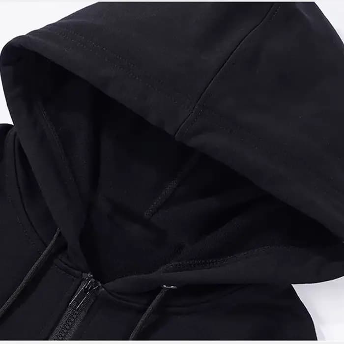 Sweat-shirt à capuche avec fermeture éclair pour homme