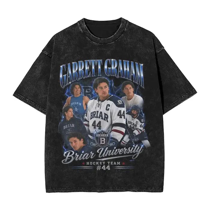 T-shirts Garrett Graham 44 Off Campus Hip Hop délavés 100% coton Harajuku pour hommes et femmes, str