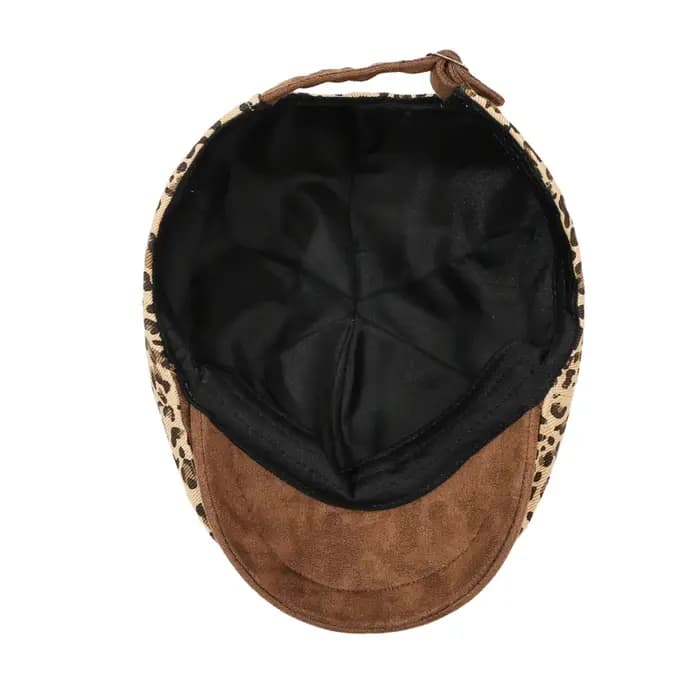 Casquette Newsboy imprimé léopard – Nouveau style pour le printemps et l'automne