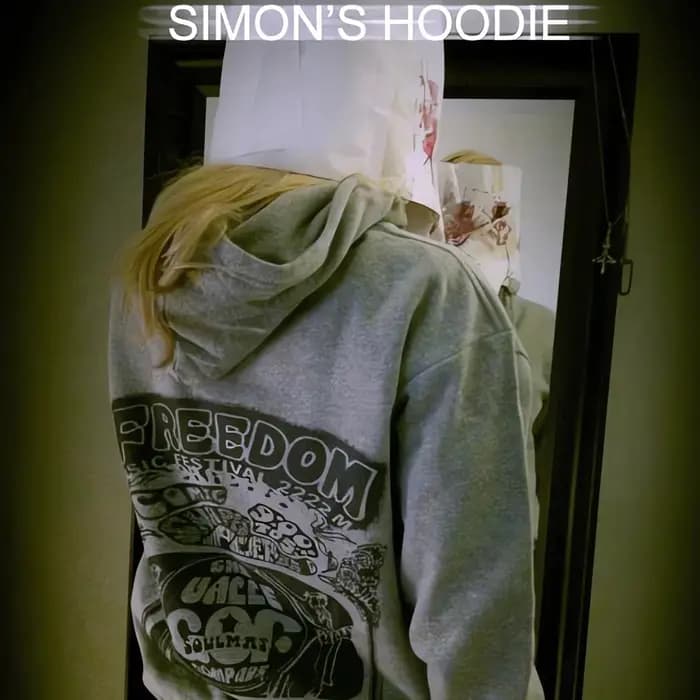 Simon Henriksson sweat à capuche zippé cri de la peur Simon's