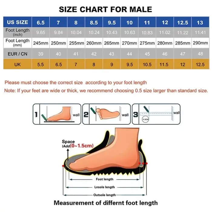 Chaussures de planche à la mode pour hommes