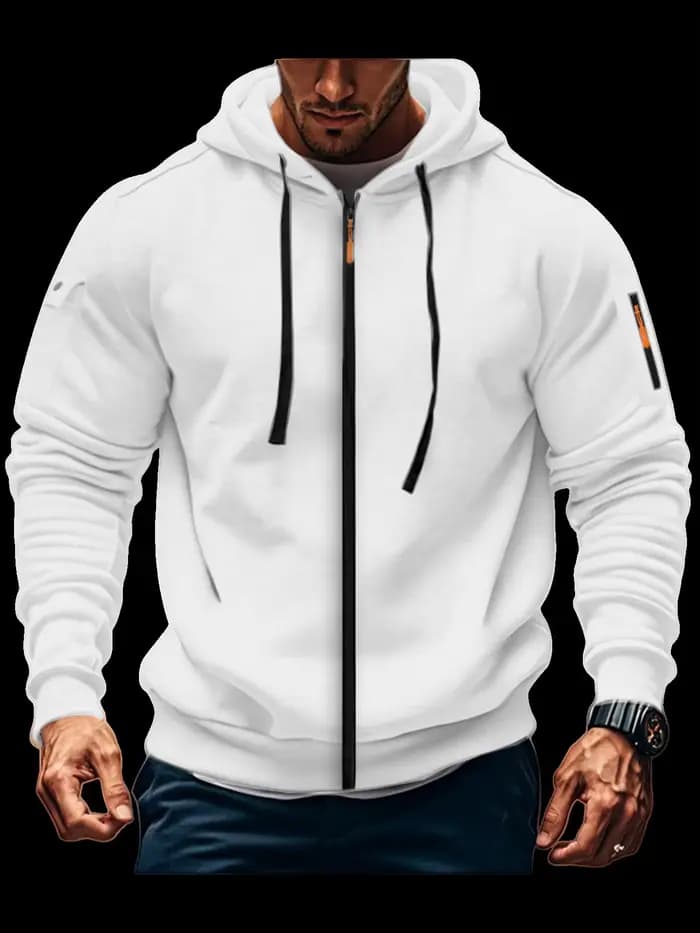 Veste à capuche homme automne/hiver 2025 – Multicolore
