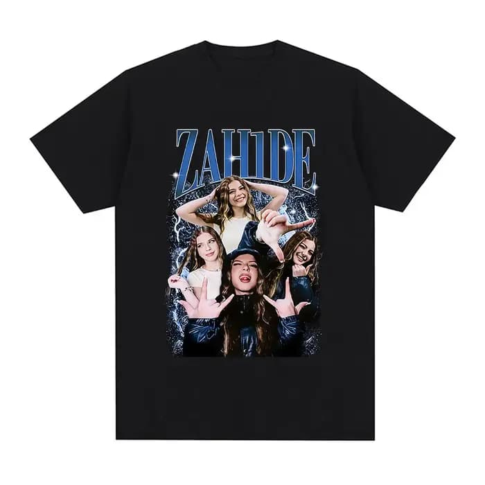 Zahide Merch T-shirt imprimé graphique hommes femmes mode Hip Hop T-shirts coton décontracté surdime
