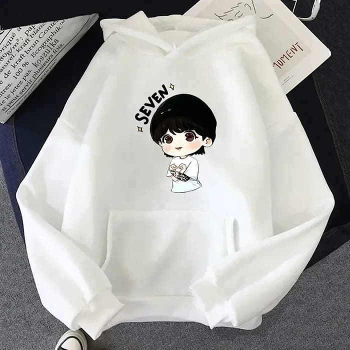 Sept sweat à capuche femmes Harajuku esthétique drôle Kawaii sweats