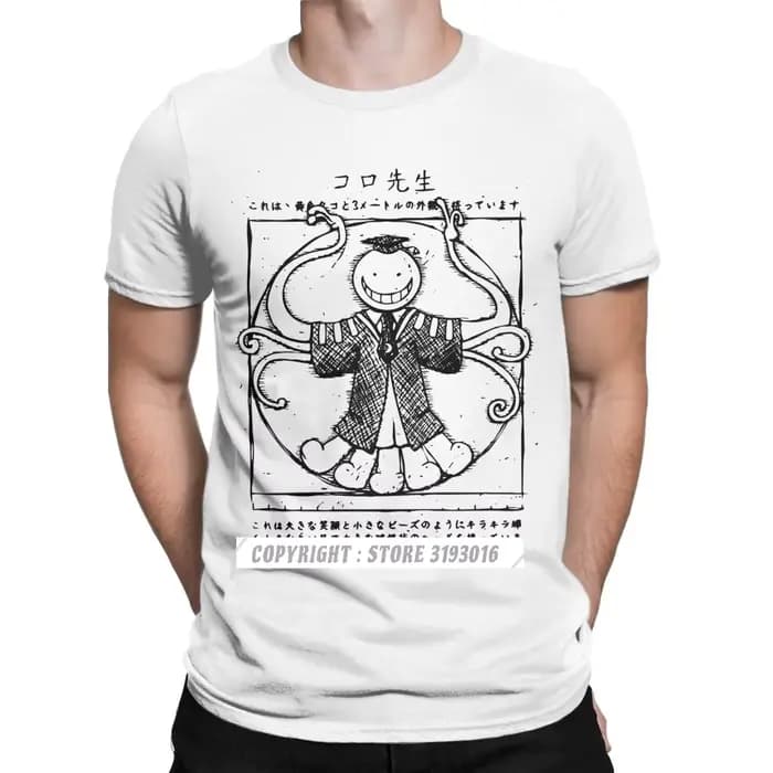 Hommes T-Shirts Koro Sensei assassinat salle de classe Fitness t-shirt Korosensei Ansatsu Anime nouveauté