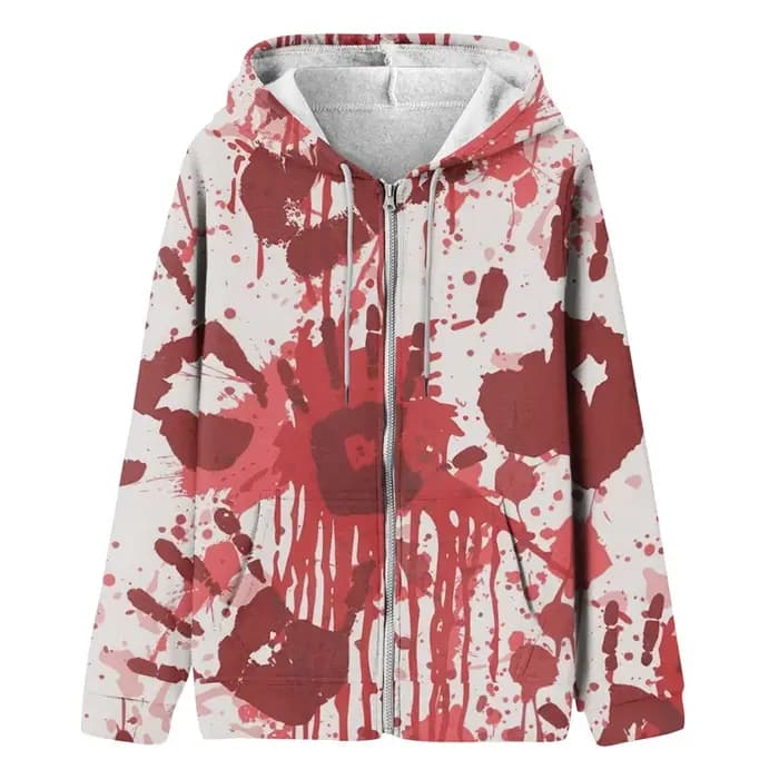 Sweat à capuche zippé à manches longues pour hommes et femmes