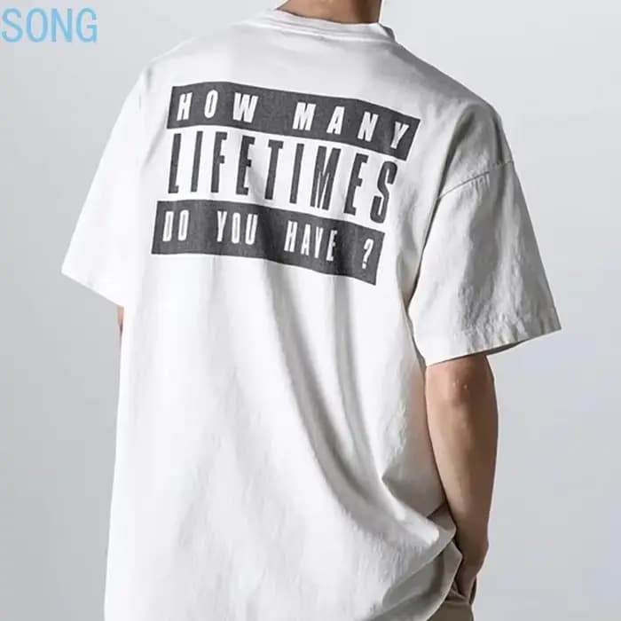 T-shirts Oversize à Manches Courtes Saint 2025 – Nouveauté Rétro Lavée