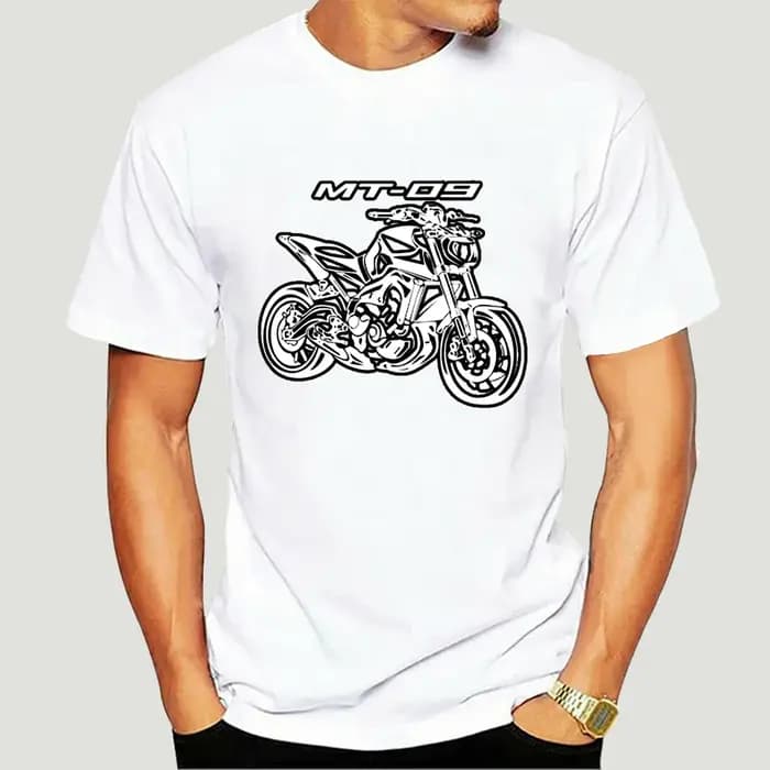 Nouveau modèle T-Shirt coton Yam Mt09 Mt 09 Mt-09 Moto Moto hommes court Sved im Fit & T-Shirts 9244
