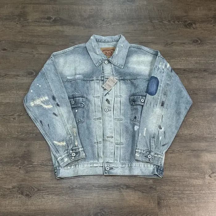Yao mode SAINT OF MICHAEL endommagé vieilli déchiré Denim vestes Streetwear ample surdimensionné unisexe haute qualité veste pour hommes