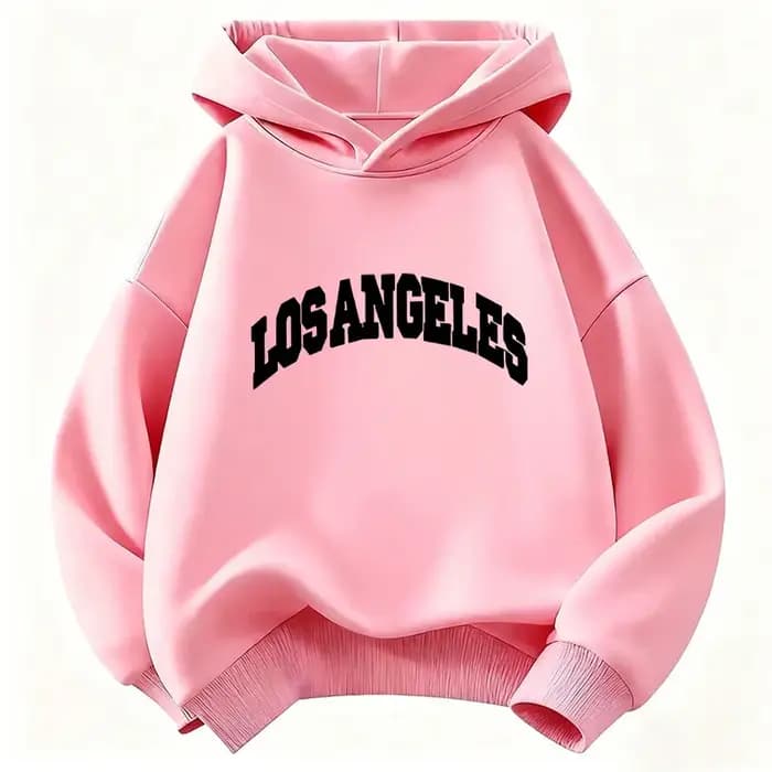 Sweat-shirt à capuche décontracté Y2K Los Angeles pour enfants – Vêtements tendance pour garçons et