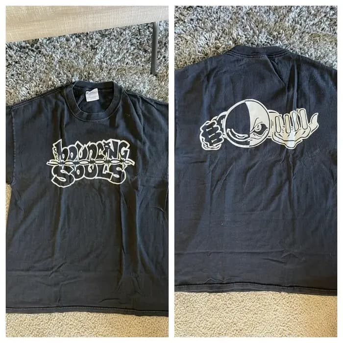 Souls Camiseta Punk Rock Des Années 90 T À Manches Courtes En Coton Imprimé Vintage Américain