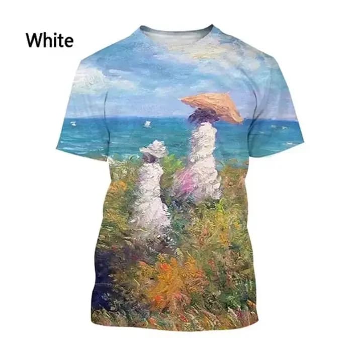 T-shirt graphique imprimé 3D pour hommes