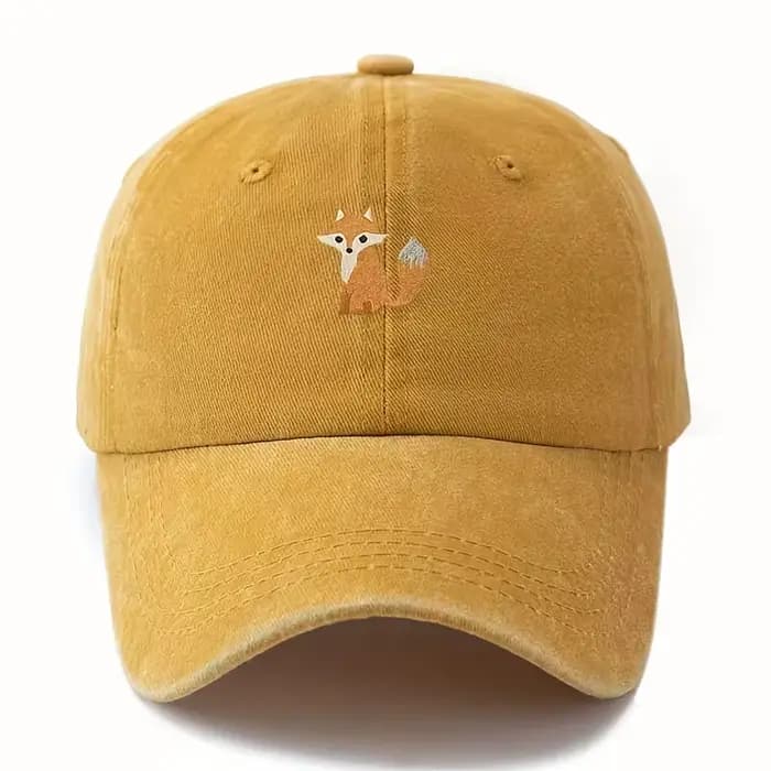 Casquette de baseball imprimée à motif de renard mignon pour la mode décontractée quotidienne