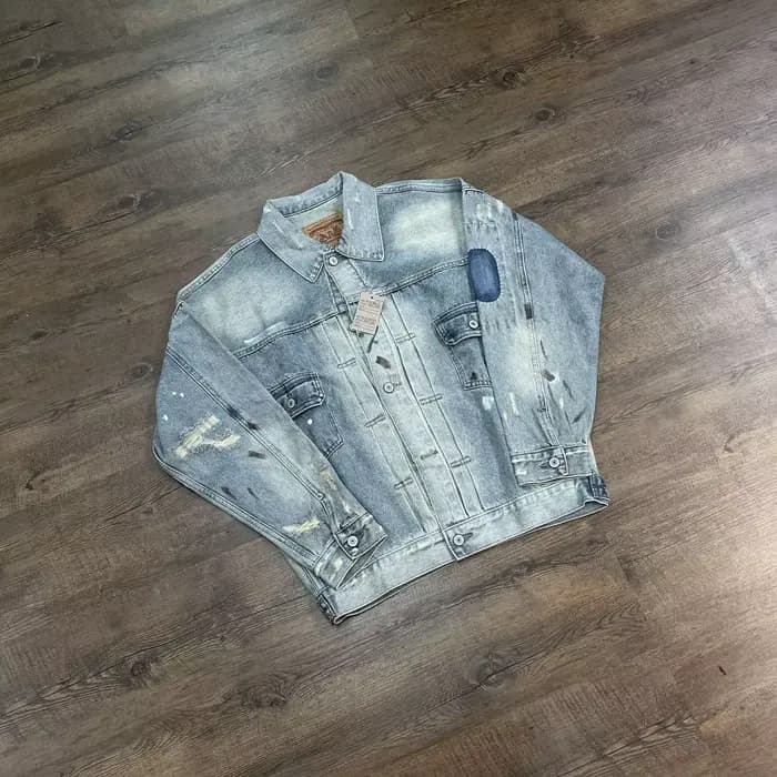 Yao mode SAINT OF MICHAEL endommagé vieilli déchiré Denim vestes Streetwear ample surdimensionné unisexe haute qualité veste pour hommes