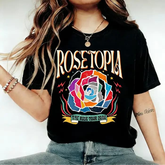 T-shirt The Rose Rosetopia 2026 World Tour