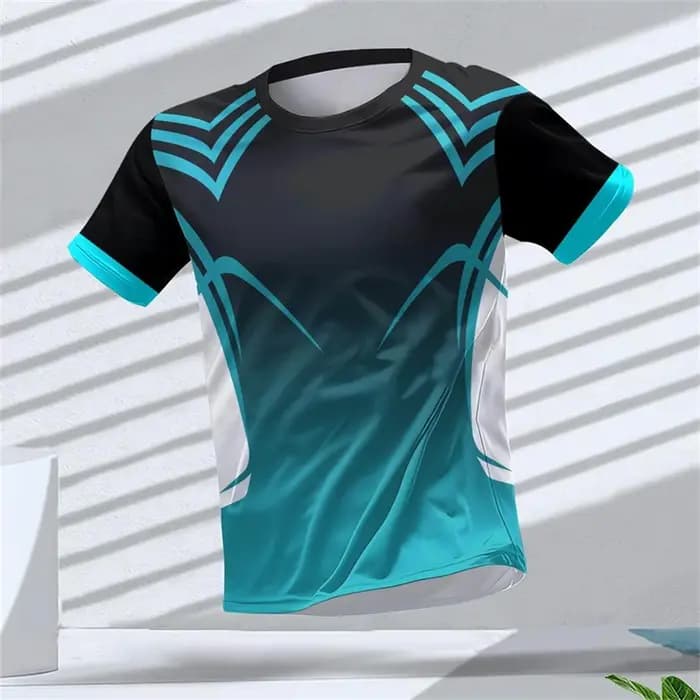 Mode course sport T-shirts pour hommes été décontracté en plein air Fitness 3D imprimé