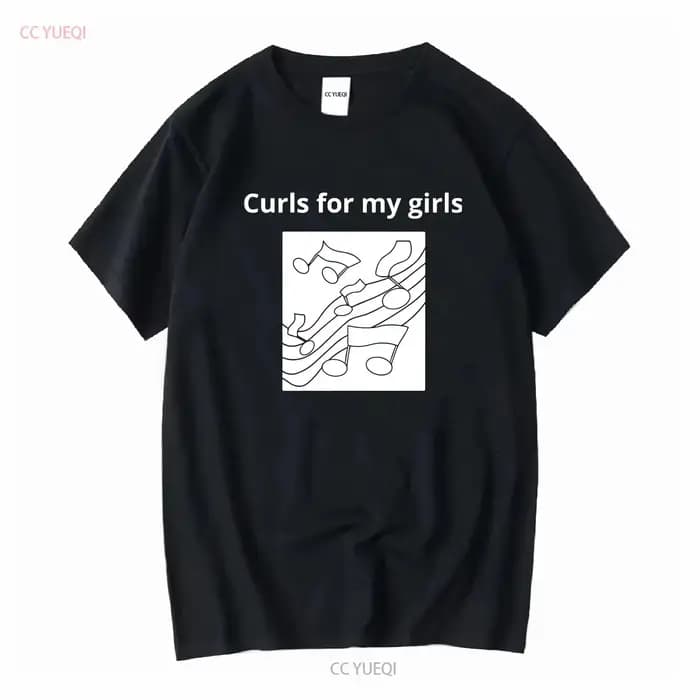 T-shirt unisexe vintage « Curls for my girls » – Imprimé graphique doux