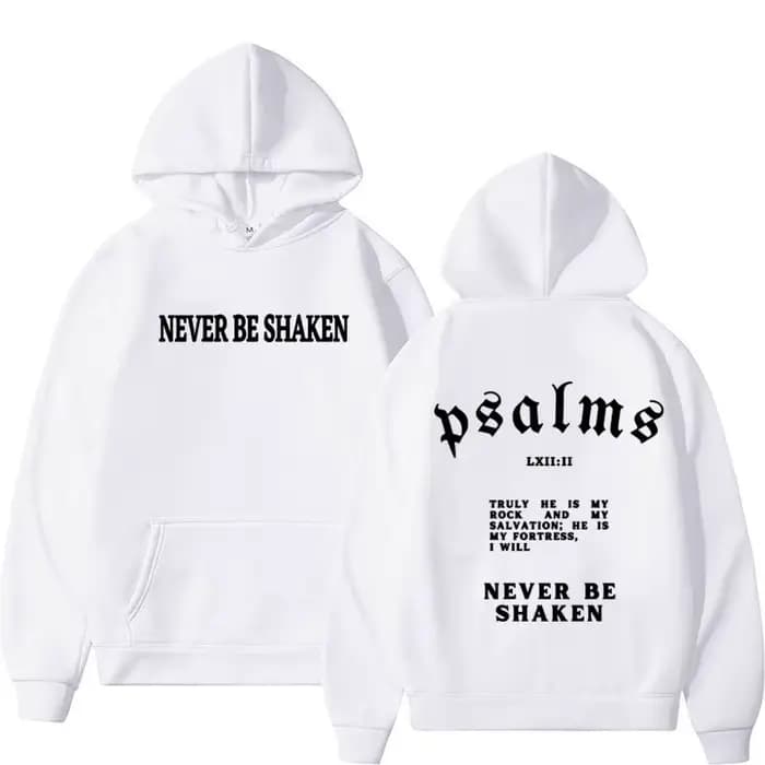 Sweat à capuche Harajuku pour hommes et femmes, esthétique, église chrétienne de jésus, verset de la