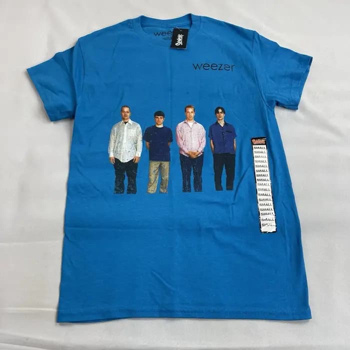 Weezer-T-Shirt Graphique Rétro pour Adulte, Groupe de Rock, Taille Petite