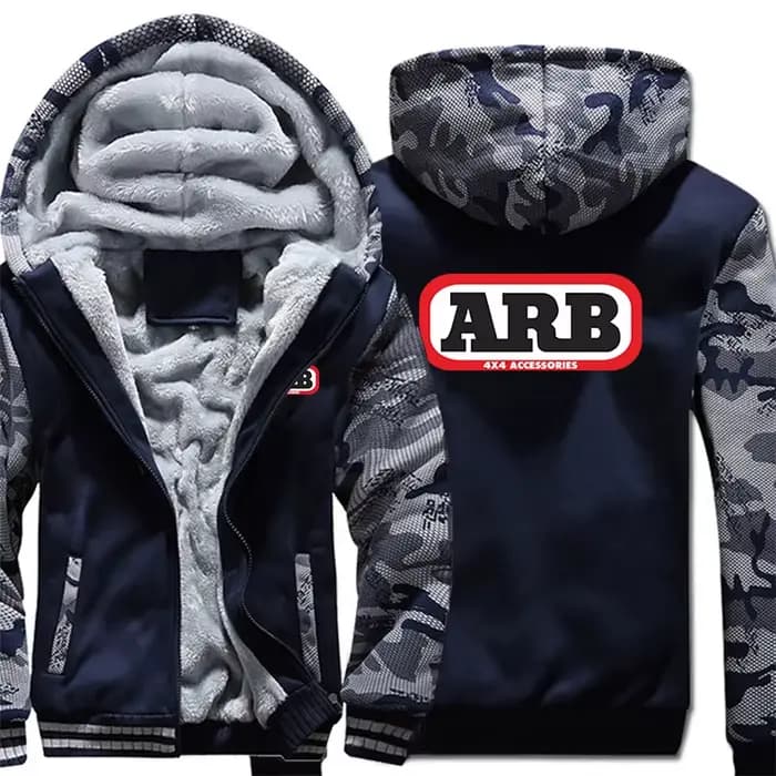 ARB sweat à capuche pour homme manteau hiver chaud polaire ARB Logo sweats veste