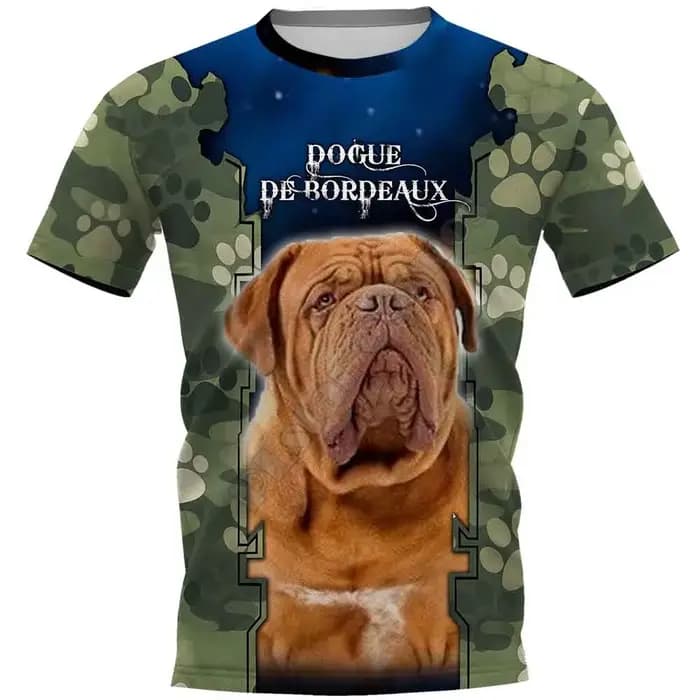 Rottweiler 3D imprimé T-shirts femmes pour hommes été