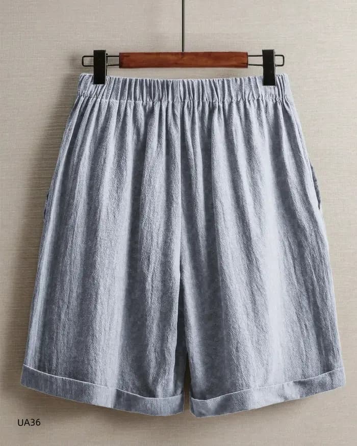 Shorts Bermuda en Lin pour Femme