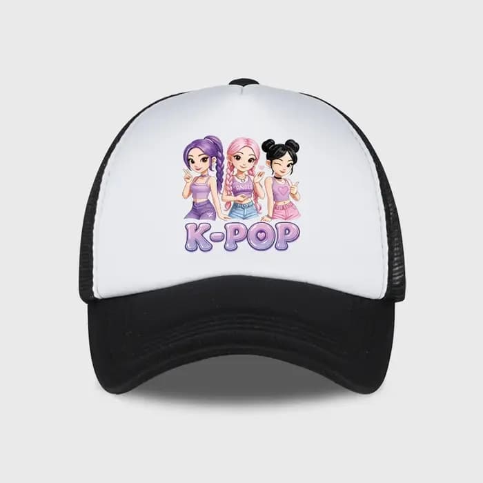 Casquette de baseball style Y2K avec imprimé K-Pop