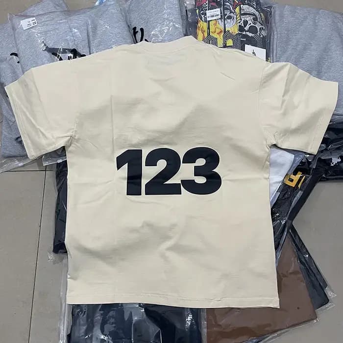 T-shirt Oversize en Coton de Qualité Supérieure RRR-123 pour Homme et Femme