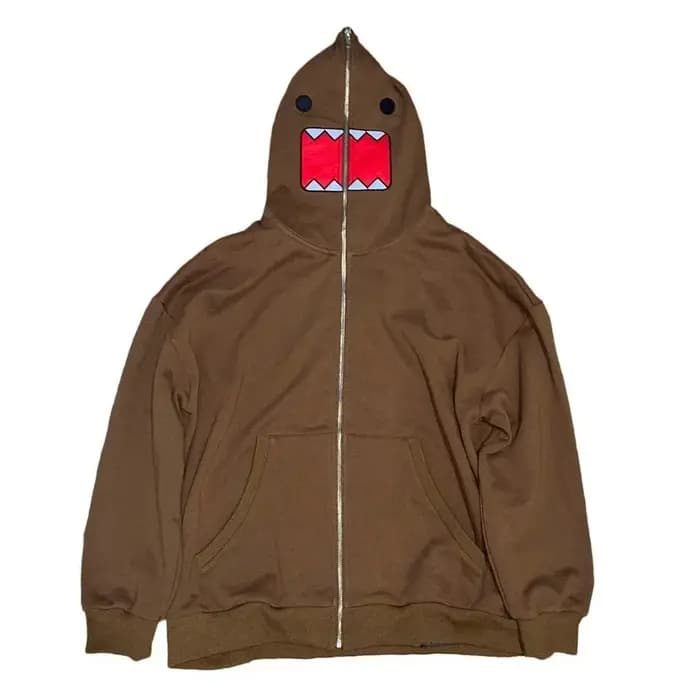 Y2k sweat à capuche nouveau Harajuku Hip-hop dessin animé imprimé pleine fermeture éclair