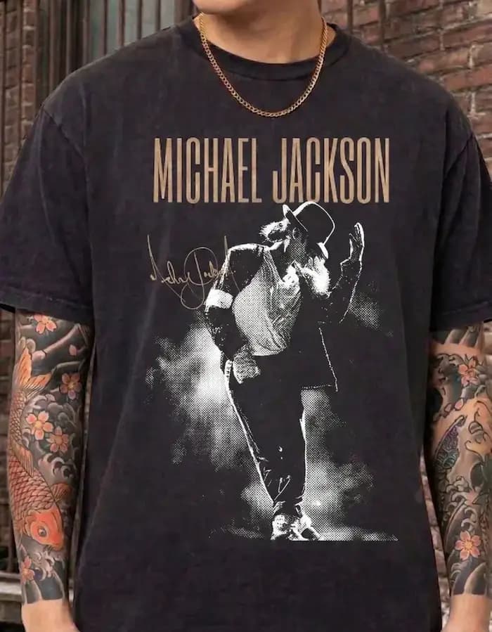 T-shirt Michael Jackson – Collection été 2026 – Unisexe – 100 % coton – Coupe ample décontractée Y2K