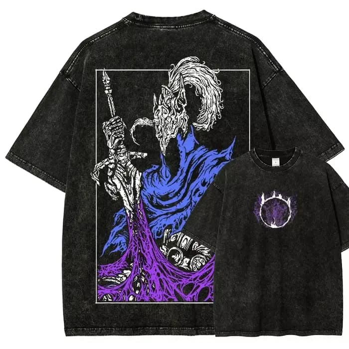 T-shirt imprimé Dark Souls, jeu de rôle classique, accessoires, style streetwear Harajuku, rétro, co