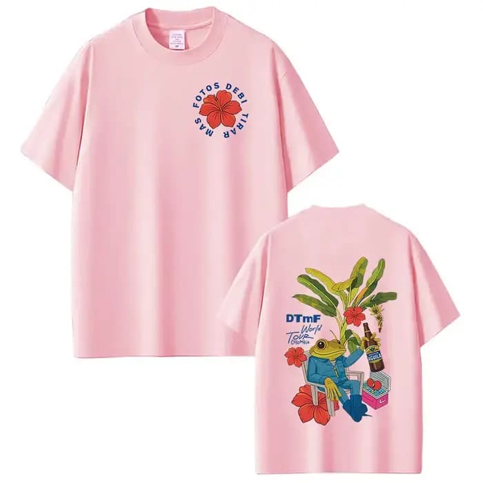 T-shirt Rapper Bad Bunny Debi Tirar Mas Fotos DTMF World Tour T-shirts Homme Femme Mode Vintage Hip Hop Streetwear
