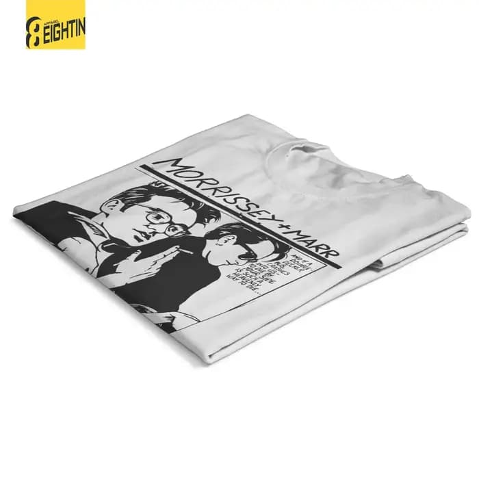 T-Shirt à Manches Courtes et Col Rond en Pur Coton pour Homme